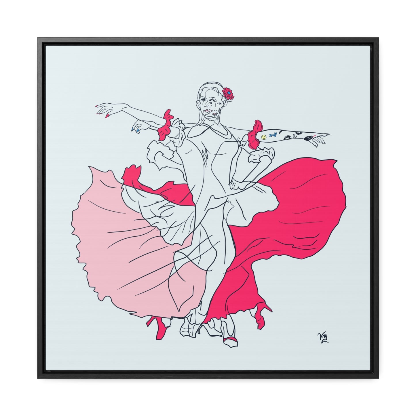 Movement in red
