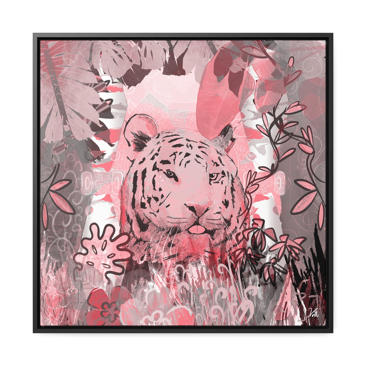 Tiger in red